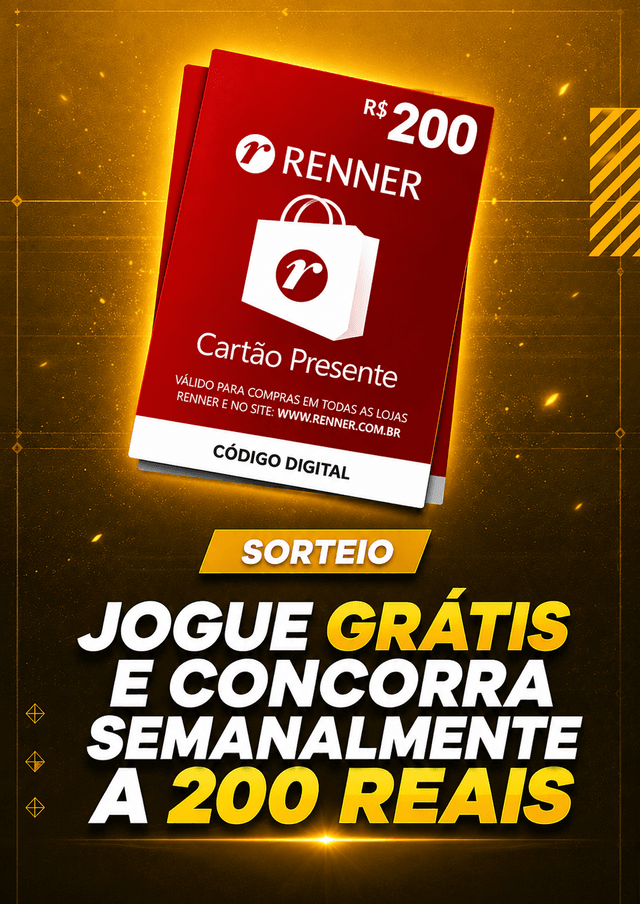 Sorteio gift card